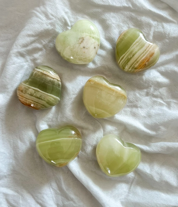cuore in Oceanite Verde